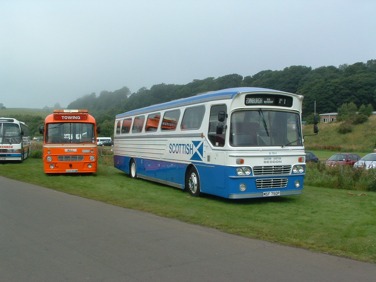 MSF 750P
1976 Seddon Pennine 7
Alexander C42Ft
Scottish Omnibuses XS750

Now preserved, seen at The Scottish Vintage Bus Museum, Lathalmond, Scotland 15th August 2010.