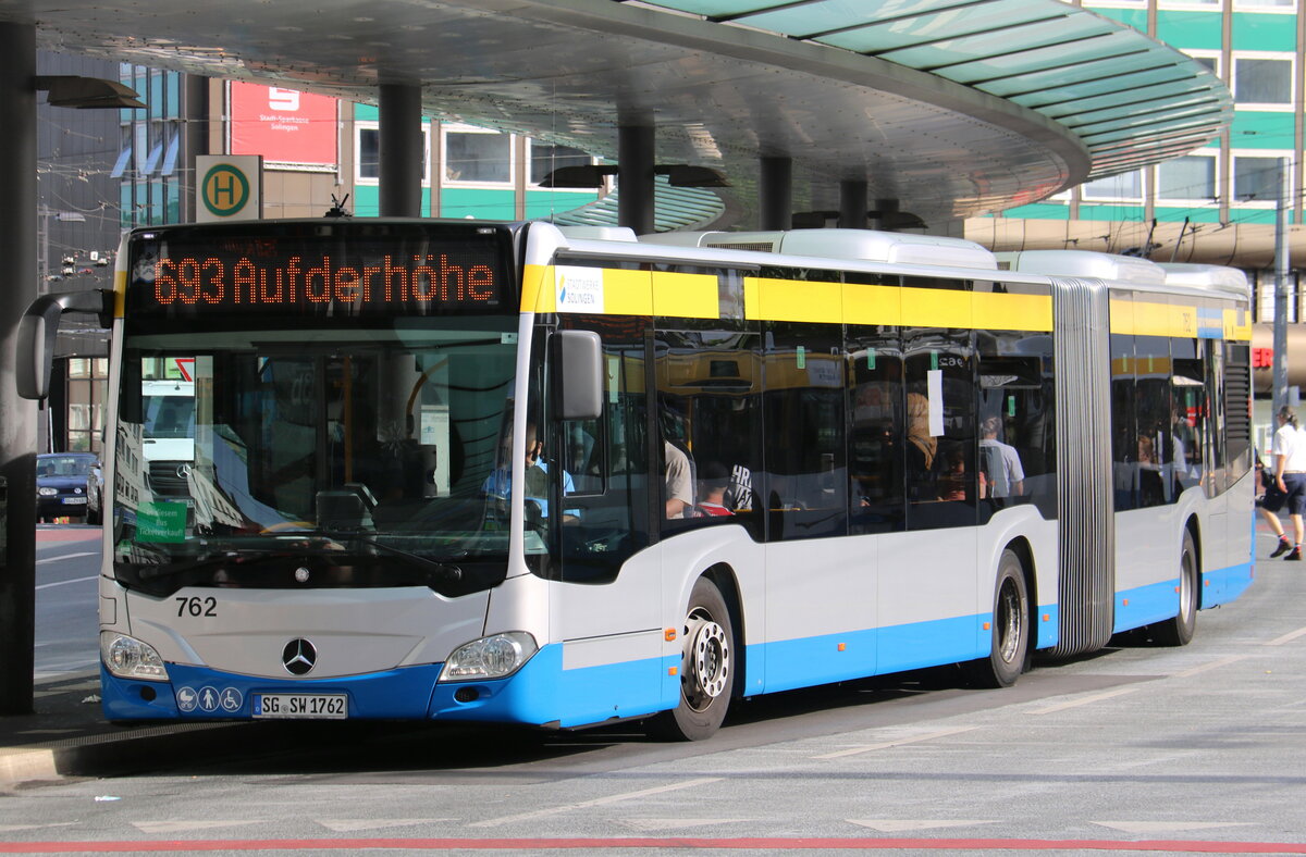 SWS Solingen - Nr. 762/SG-SW 1762 - Mercedes am 17. Juni 2022 in Solingen (Aufnahme: Martin Beyer)