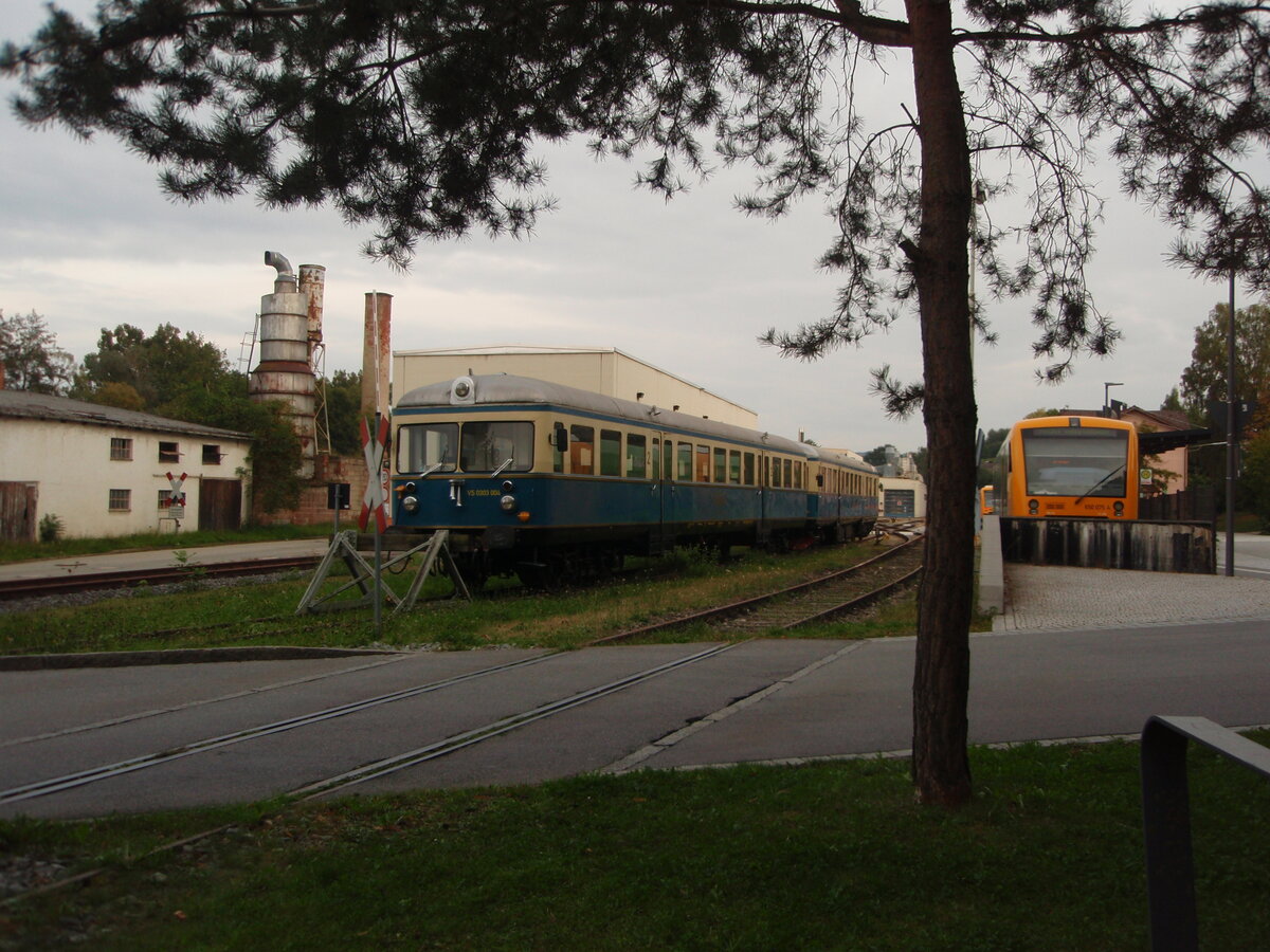 VS 0303 004 der Lnderbahn in Viechtach. 21.09.2021