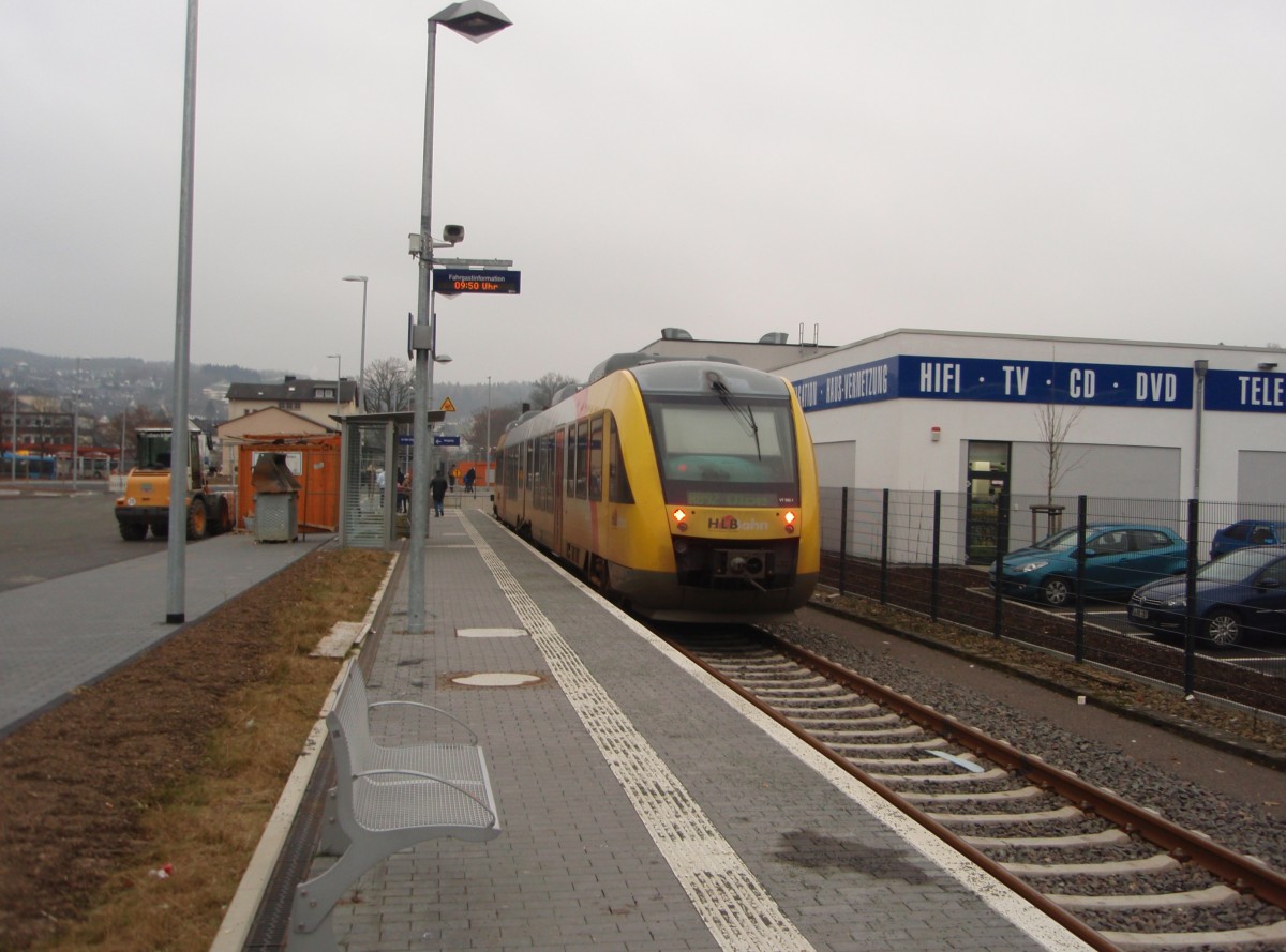 VT 262.1 der Hessischen Landesbahn als RB 92 aus Finnentrop in Olpe. 24.01.2015