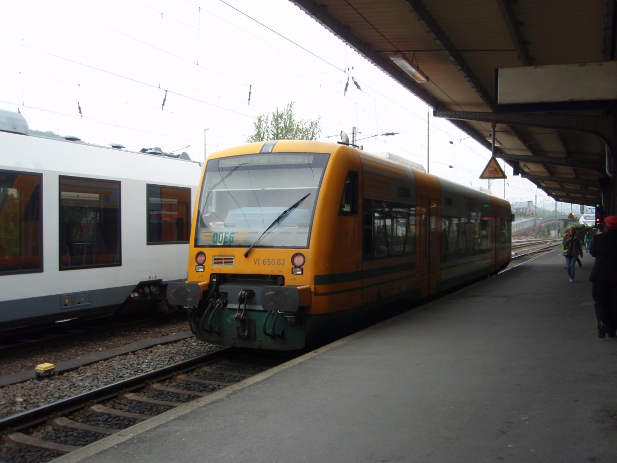 VT 650.62 der Ostdeutschen Eisenbahn im Einsatz für die Hessische Landesbahn auf der RB 93 nach Bad Berleburg in Siegen. 16.05.2015