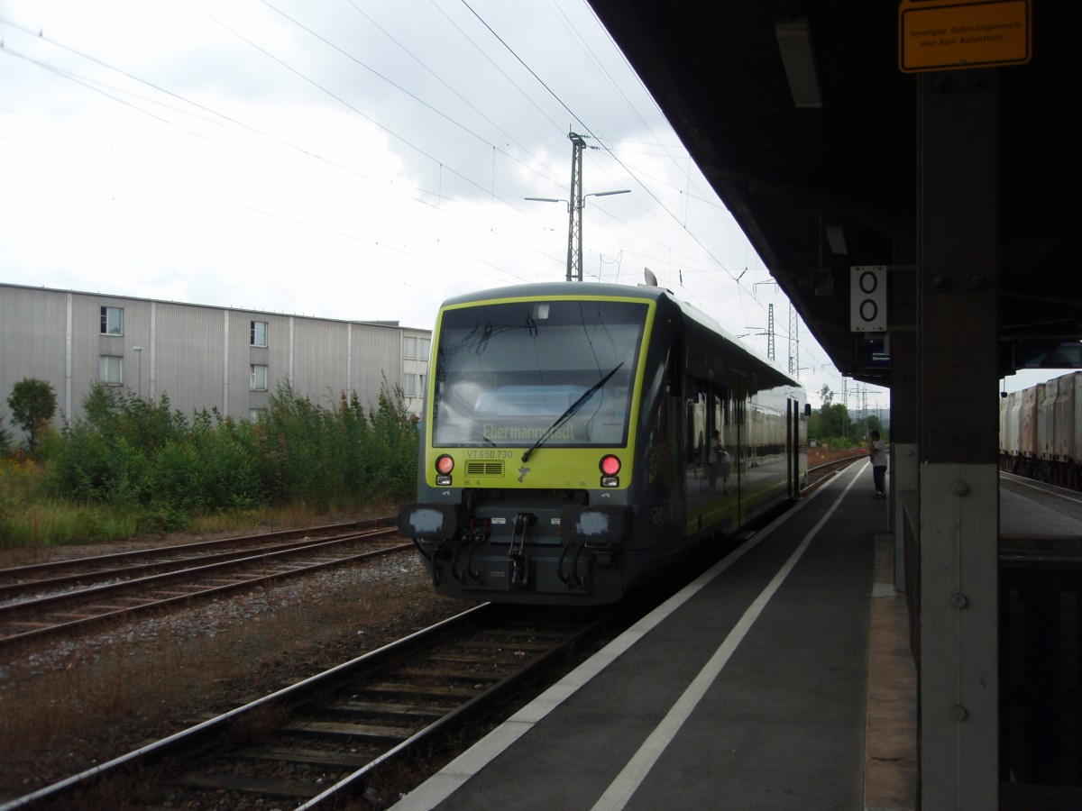 VT 650.730 der agilis als ag nach Ebermannstadt in Forchheim (Oberfr.). 14.08.2014