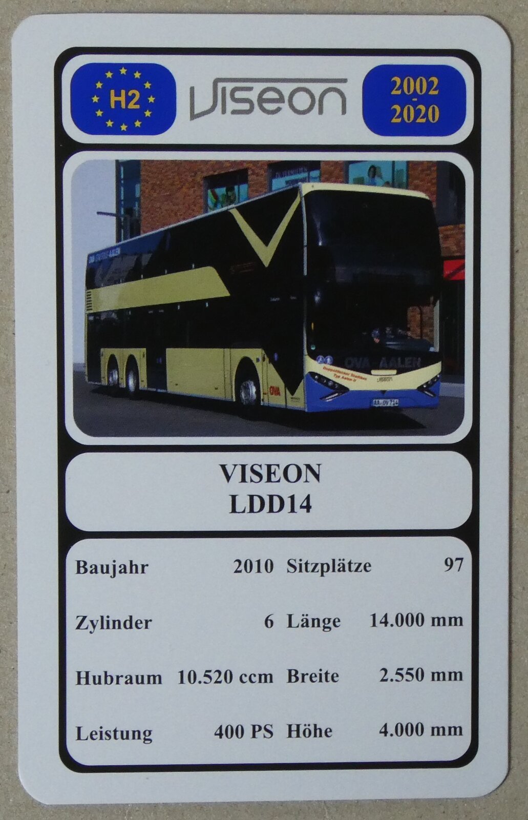 (280'644) - Quartett-Spielkarte mit VISEON LDD14 von 2010 am 22. September 2025 in Thun