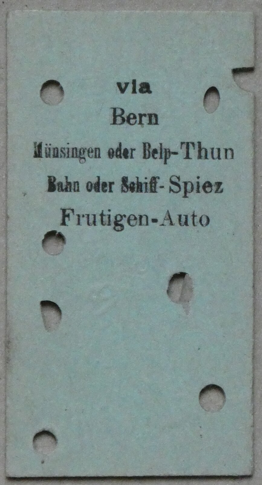 (283'374) - AFA-Einzelbillet vom 13. Januar 1946 am 21. Dezember 2025 in Thun (R�ckseite)
