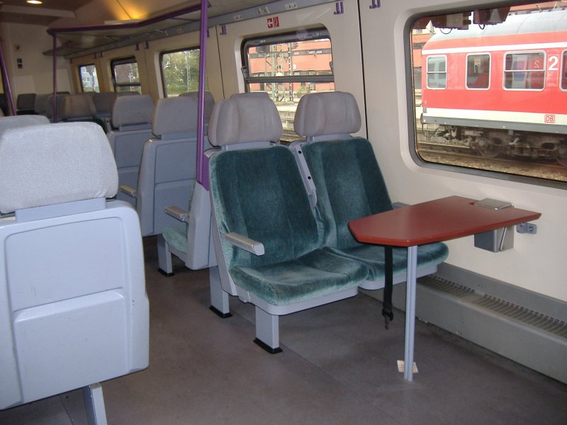 Der Innenraum eines VT 610. 06.08.2006