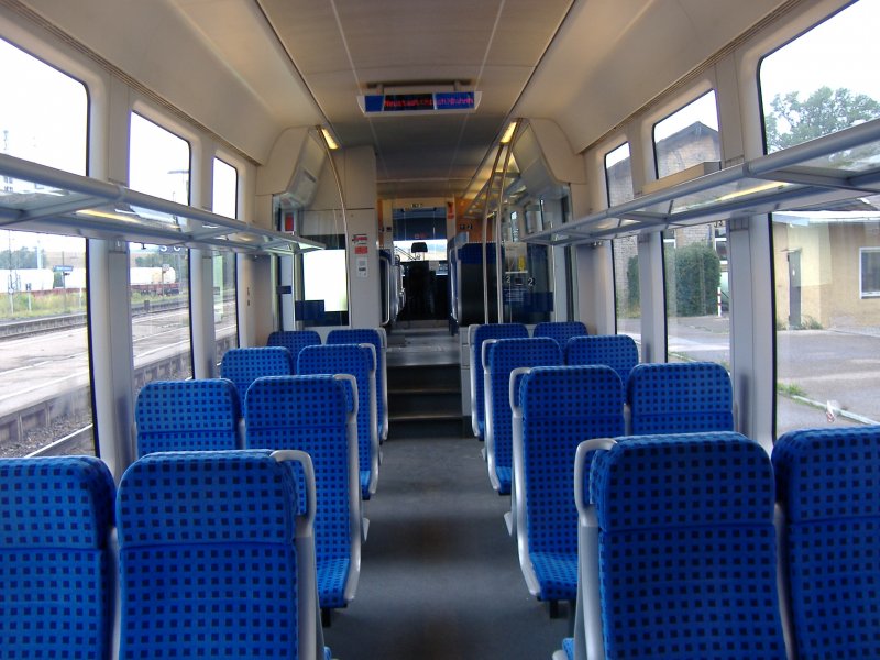 Der Innenraum eines VT 642. 06.08.2006