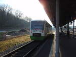 VT 020 der Erfurter Bahn als RB 50 Schweinfurt Stadt - Gemnden (Main) in Bad Kissingen.