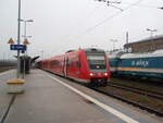 612 593 als RE 30 nach N�rnberg Hbf in Hof Hbf.