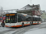 (257'301) - Regiobus, Gossau - Nr. 46/SG 38'472 - MAN am 28. November 2023 beim Bahnhof Appenzell