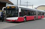 (282'017) - Intertours, Domdidier - Nr. 699/FR 300'699 - Solaris (ex PostBus/A BD 15'716) am 1. November 2025 beim Bahnhof Ins