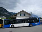 (266'001) - Koch, Giswil - Nr. 111/OW 29'122 - MAN (ex TPN Nyon Nr. 111) am 19. August 2024 beim Bahnhof Meiringen