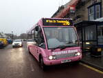 Seen awaiting departure at 1725hrs on Saturday 29th October 2022 to Middleton in Teesdale, County Durham, is YJ05 JWN, a 2005 Optare Solo, new to Rossendale Transport and latterly operated by  Scarlet Band Bus & Coach Limited.  Owing to contract changes starting on the 30th October, this was the last Scarlet Band departure on this service, as the contract was awarded to another operator.  It was on this day that Scarlet Band Bus & Coach Limited ceased operations, this bus being the final bus to return to the depot at 1915hrs, bringing to an end 101 years of service by Scarlet Band.

29th October 2022 @ Galgate, Barnard Castle, County Durham.