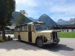 (196'789) - Wll, Maurach - SZ 4 HML - Berna/Gangloff (ex Rapold, CH-Neuhausen; ex Spring, CH-Schwenden; ex Kunz, CH-Schwenden) am 11. September 2018 in Pertisau, Bootshaus