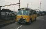 (MD377) - Aus dem Archiv: Gerber, Matzendorf - SO 91'360 - FBW/R&J (ex Kontiki, Wettingen; ex P 24'001; ex P 21'501) im Juli 1997 beum Bahnhof Langenthal