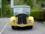 (275'887) - STI Thun - Nr. 15/BE 26'776 - Saurer/Gangloff (ex AvH Heimenschwand Nr. 5) am 27. Mai 2025 in Gohl, Restaurant Jgerhus