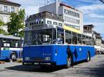 (266'781) - TF Fribourg (CTF) - Nr. 63/FR 180'988 - Volvo/Hess (ex TPF Fribourg Nr. 63; ex TF Fribourg Nr. 63) am 7. September 2024 in Fribourg, Place Georges Python