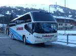 (158'238) - Lehmann, Studen - BE 62'197 - Neoplan am 5. Januar 2015 in St. Stephan, Mehrzweckgebude