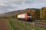 159 223 der  Lappwaldbahn  am 12. Oktober 2022 bei Thngersheim.