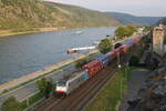 186 502 mit einem Containerzug aus Bingen kommend am 3.