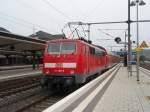 111 089 als RE 70 aus Braunschweig Hbf in Bielefeld Hbf.