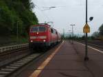 111 059 als Fulda - RE Frankfurt (Main) Hbf bei der Einfahrt in Schlchtern.