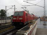 146 279 als RE 4 nach Berlin Hbf in Falkenberg (Elster). 17.07.2025