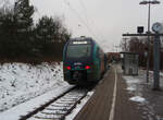 826 009 der erixx Holstein als RE 83 Lneburg - Kiel Hbf in Bchen.