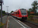 612 593 als RE 30 Hof Hbf - Nürnberg Hbf in Münchberg.