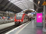 VT 104.1 der VIAS als RB 82 aus Eberbach in Frankfurt (Main) Hbf.