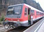 628 252 als RB 55 nach Korbach in Brilon Wald. 20.04.2006