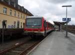 928 250 als RB nach Marburg (Lahn) in Frankenberg (Eder). 27.03.2010