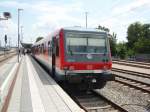 VT 628.4/157315/928-570-als-rb-aus-altomuenster 928 570 als RB aus Altomnster in Dachau Bahnhof. 09.07.2011