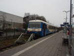 151 der Eisenbahnen und Verkehrsbetriebe Elbe-Weser als RB 33 nach Cuxhaven in Buxtehude.