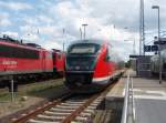 642 552 als RE 8 nach Tessin in Wismar. 11.08.2014