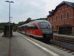 642 734 der Erzgebirgsbahn als RB 95 aus Zwickau Hbf in Johanngeorgenstadt. 15.07.2025