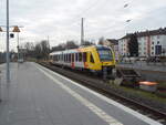 VT 608 der Hessischen Landesbahn abgestellt in Friedberg (Hess.). 02.03.2024