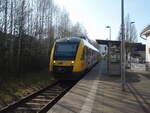 VT 648 ALSTOM Lint 41/840982/vt-2521-der-hessischen-landesbahn-als VT 252.1 der Hessischen Landesbahn als RB 93 nach Kirchen in Bad Berleburg. 09.03.2024
