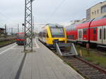 Ein Lint 41 der Hessischen Landesbahn als RB 29 nach Siershahn in Limburg (Lahn). 24.10.2024