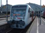 VT 006 der Mitteldeutschen Regiobahn als MRB 115 aus Eilenburg Ost in Leipzig Hbf.