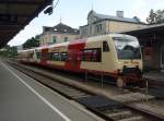 204 der Hohenzollerischen Landesbahn als HzL nach Tbingen Hbf in Sigmaringen.