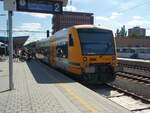 VT 650.69 von Trilex im Einsatz fr die Vogtlandbahn als RB 2 nach Reichenbach (Vogtl) ob Bf in Cheb. 19.07.2025