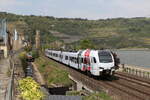 429 616  S�WEX  aus Koblenz kommend am 2. Mai 2022 in Oberwesel am Rhein.