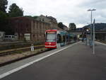 442 der City-Bahn Chemnitz als CB 13 aus Burgstdt in Aue (Sachs). 15.07.2025