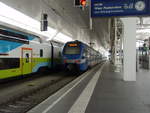 ET 324 der Bayerischen Oberlandbahn als M nach München Hbf in Salzburg Hbf.