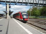 DB Kurhessenbahn/609725/642-643-als-rb-42-nach 642 643 als RB 42 nach Brilon Stadt in Marburg (Lahn). 28.04.2018