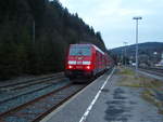 245 018 als RB 42 nach Korbach Hbf in Brilon Wald. 08.02.2020