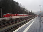 245 019 als RE 97 nach Korbach Hbf in Brilon Wald. 03.02.2024