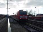 245 017 als RE 4 Kassel-Wilhelmshhe - Brilon Wald in Korbach Hbf.