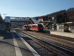 DB Kurhessenbahn/873707/642-544-als-rb-97-aus 642 544 als RB 97 aus Brilon Stadt in Brilon Wald. 01.02.2025