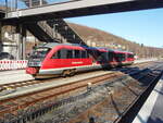 642 044 als RB 97 nach Brilon Stadt in Brilon Wald.